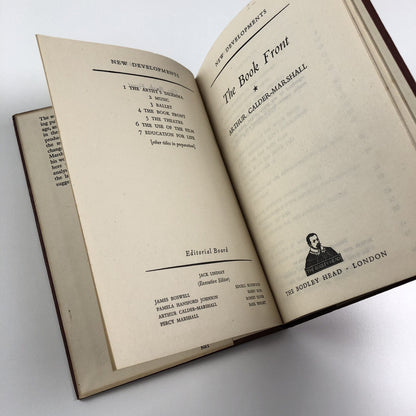 The Book Front New Developments by A. Calder-Marshall | The Bodley Head, 1947