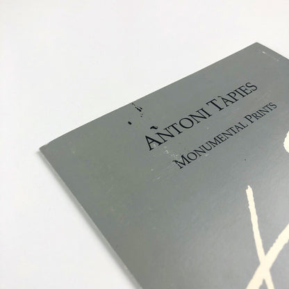 Folding card for Antoni Tapies Redfern Gallery 1992 | also typed insert for Antoni Tapies Sculpture Waddington Galleries 1991