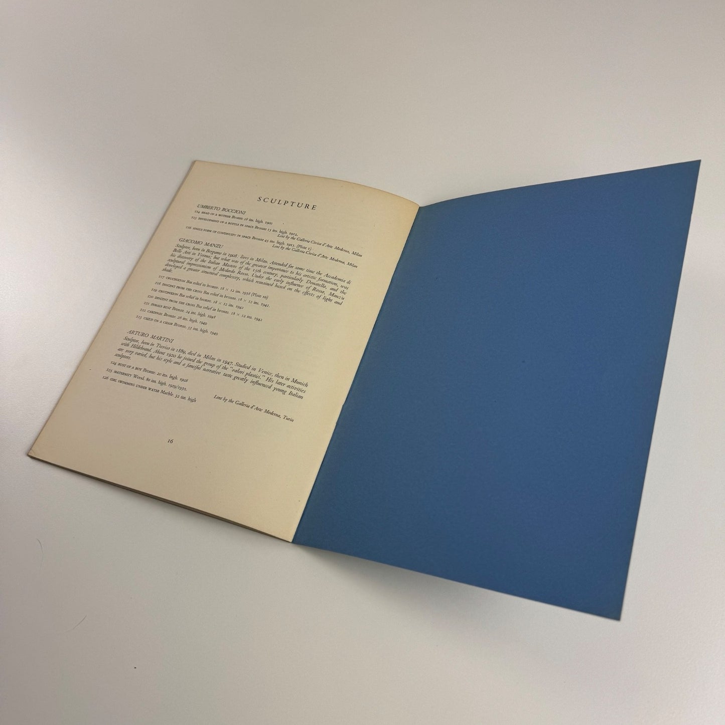 Modern Italian Art | Amici di Brera and Italian Institute | Arts Council, 1950