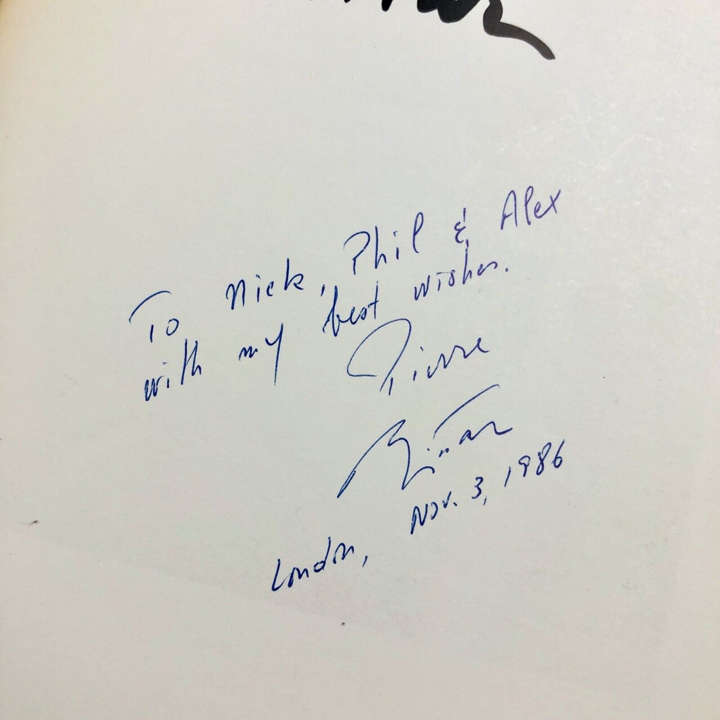 Pierre Bittar | Imprimerie Blanchard catalogue, 1986 inscribed