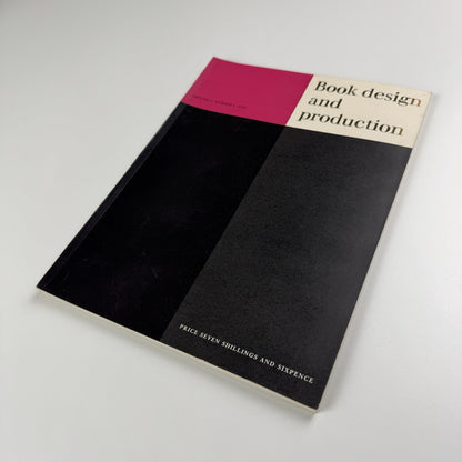 Book Design and Production | Vol 4 No 1 1961 | Printing News Ltd | Edited by James Moran