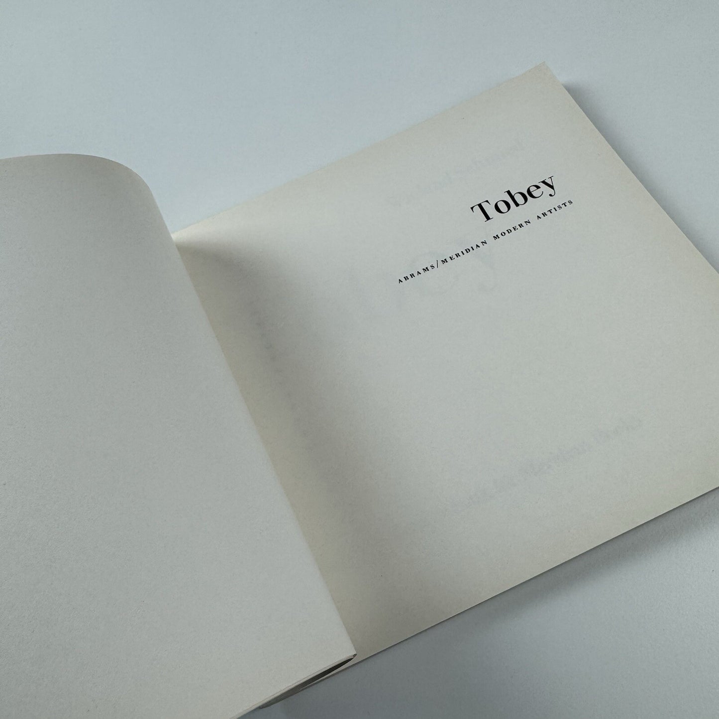 Mark Tobey by Wieland Schmied | Abrams/Meridian Modern Artists, 1966