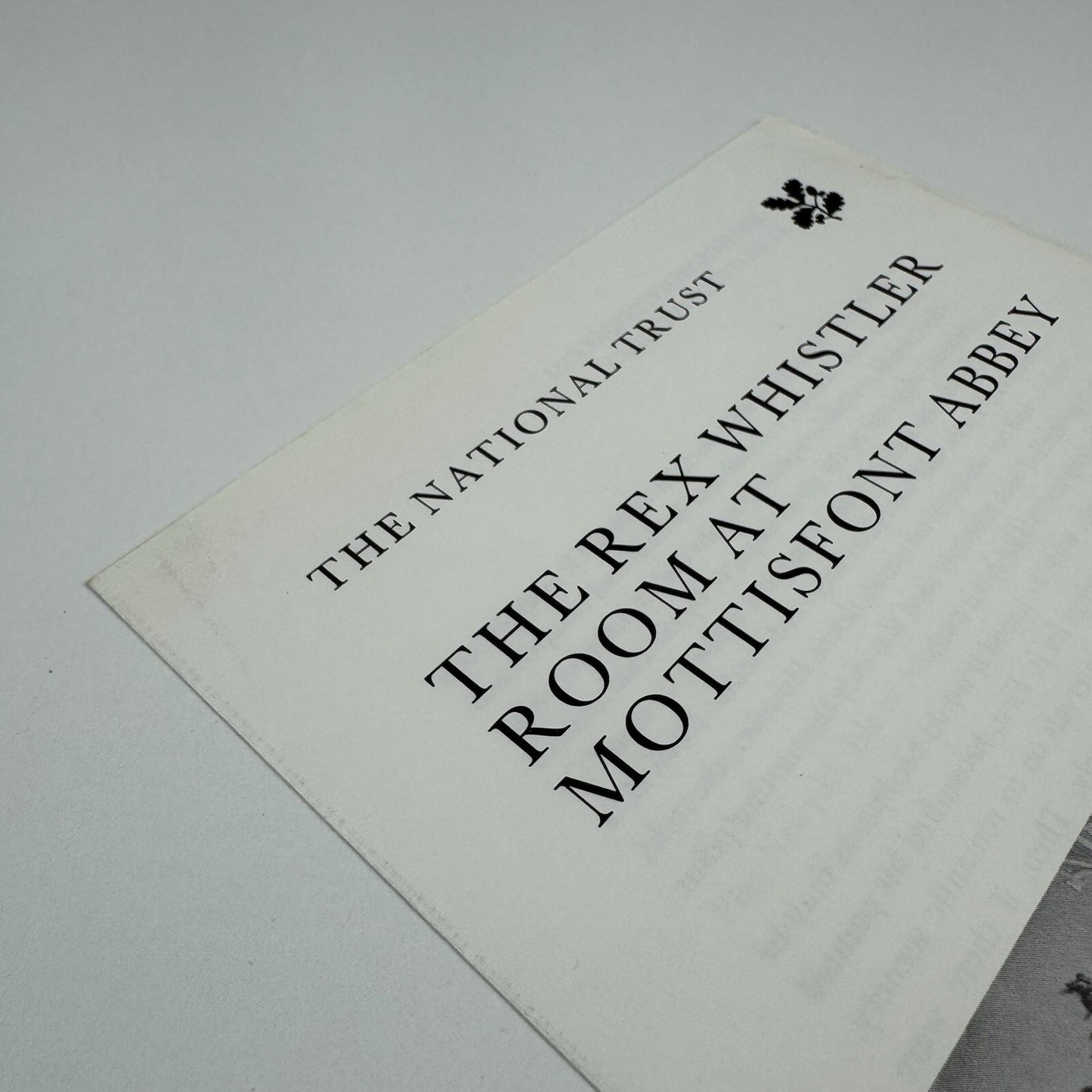 The Rex Whistler Room at Mottisfont Abbey | National Trust | 4-page leaflet 1984