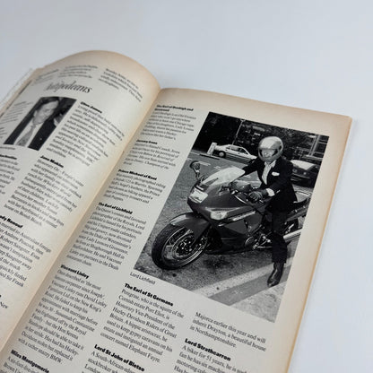 Leaflet Tatler’s thousand most socially significant people in 1992 Savoy Group