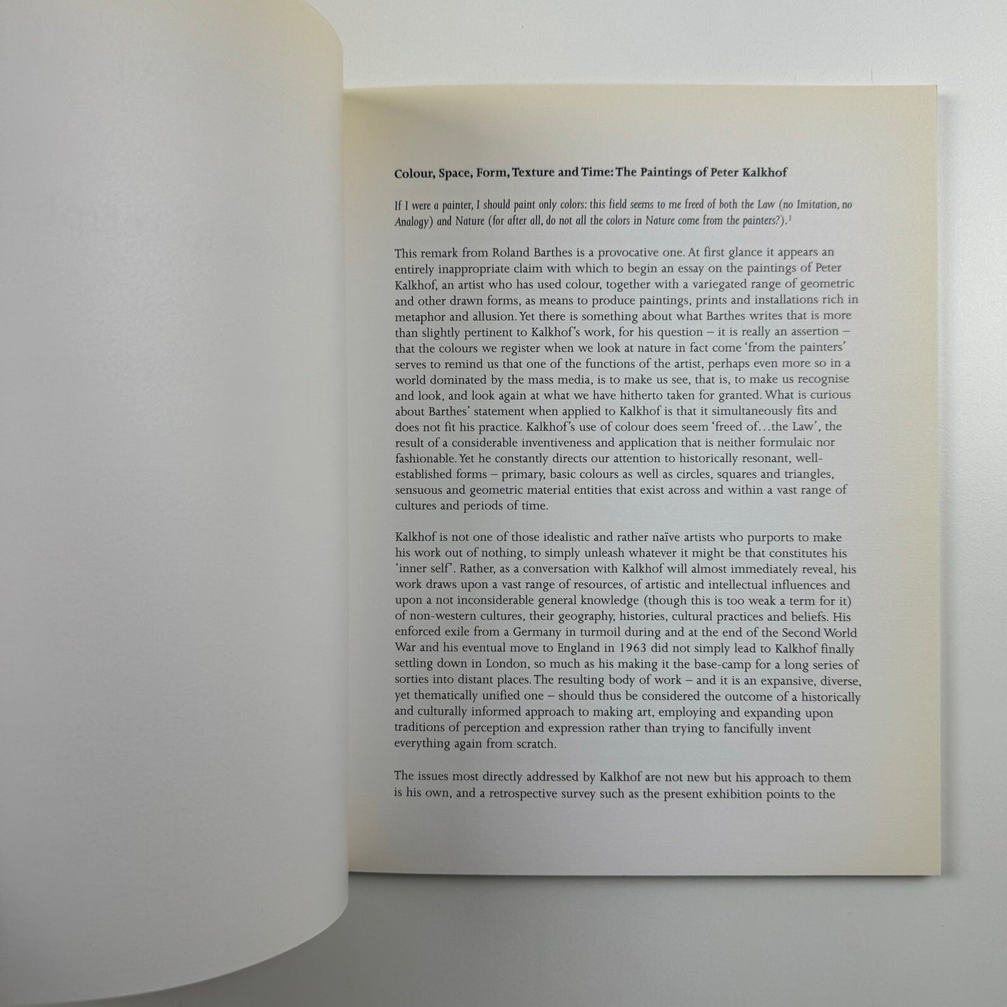 Peter Kalkhof – Centre to Periphery | Annely Juda Fine Art catalogue, 2007