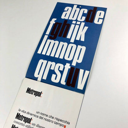 Metropol type specimen leaflet | Societá Nebiolo, Torino | Attrazione Grafica, undated