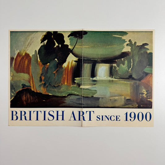 Leaflet to promote British Art since 1900 by Sir John Rothenstein. Phaeton Press