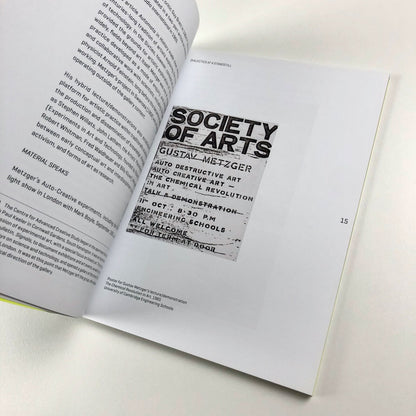 Gustav Metzger. Lift off! | Kettle's Yard, Cambridge exhibition catalogue, 2014