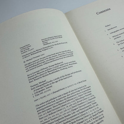 Early Lithographed Books by Michael Twyman | Farrand Press, 1990