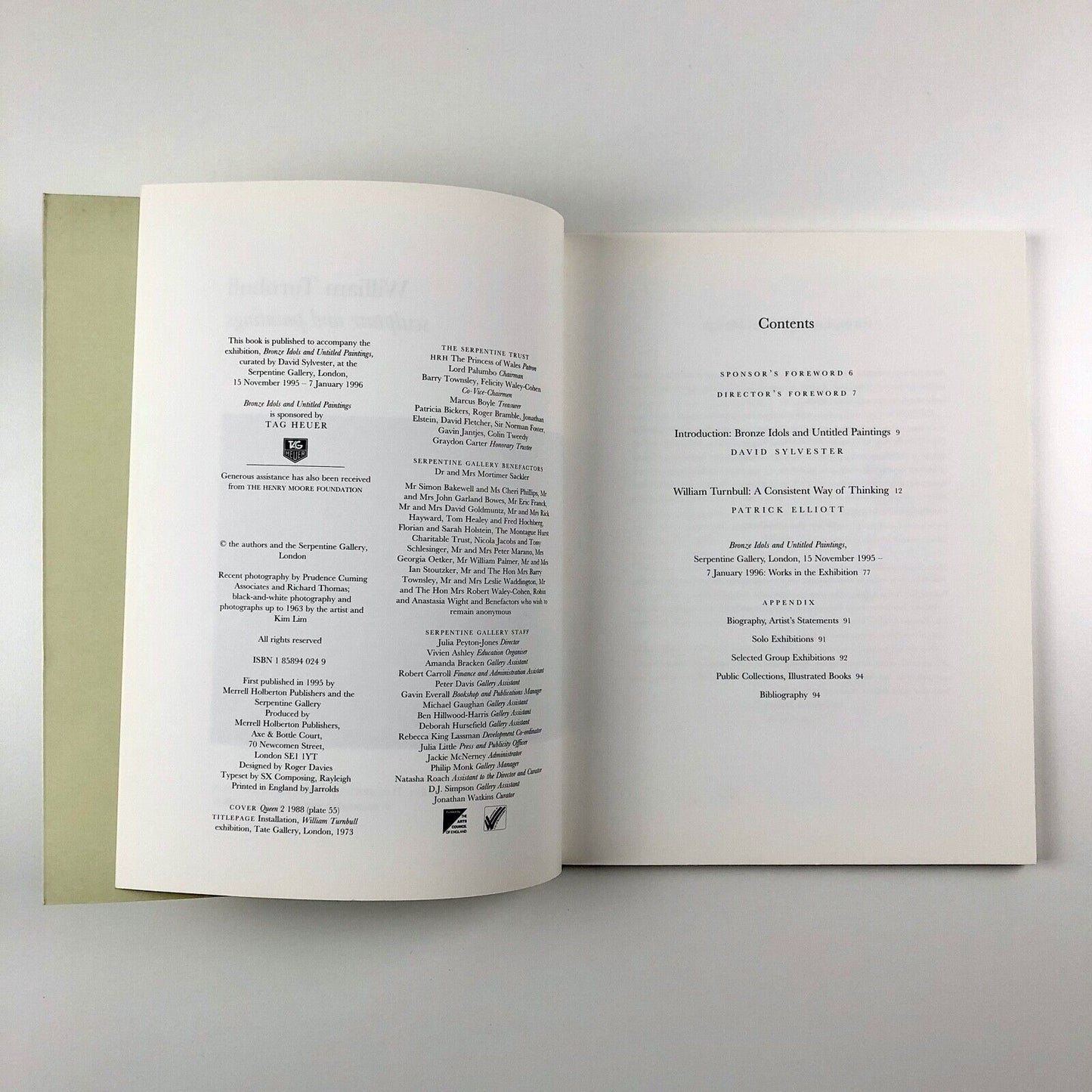 William Turnbull: Paintings and Drawings | Serpentine Gallery, 1995