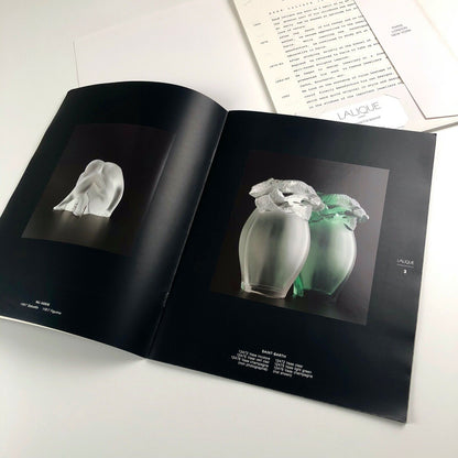 Lalique Collection, 1993 brochure – plus folder of information on Lalique