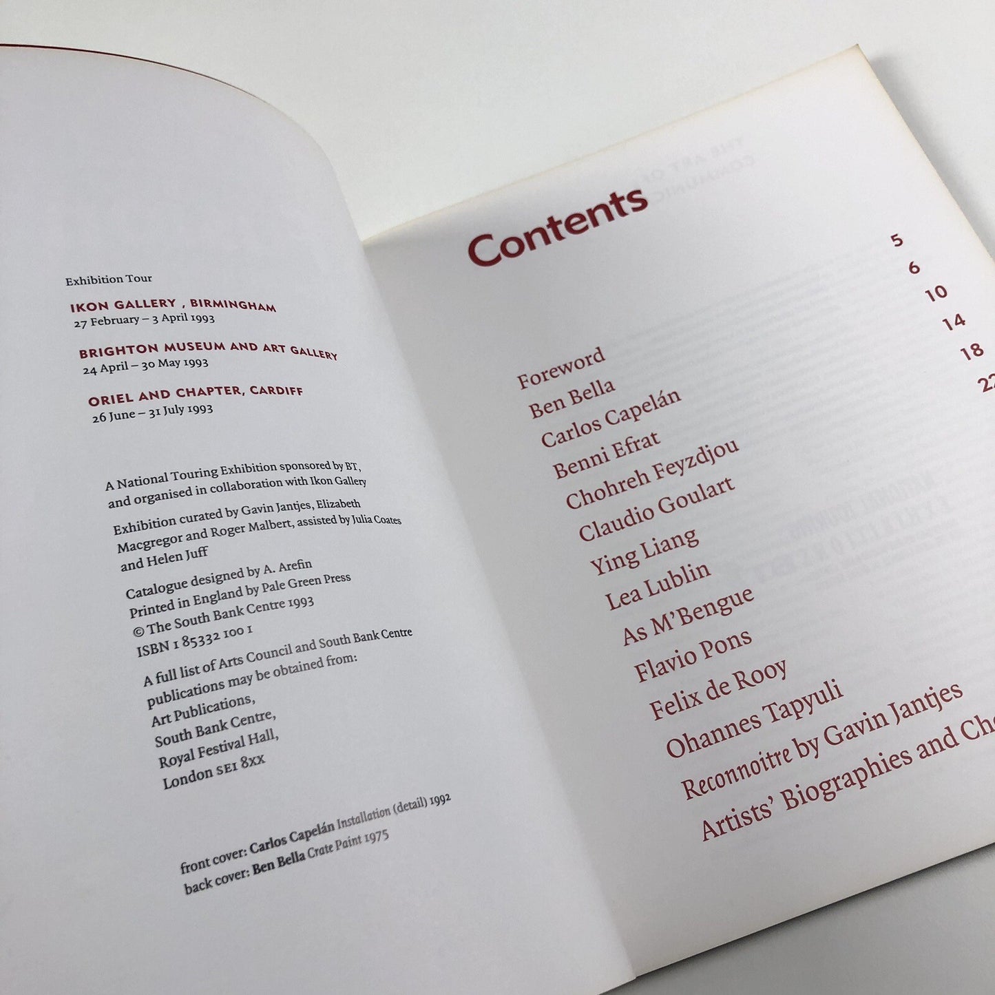 In Fusion: New European Art | Touring exhibition catalogue, 1993 | South Bank/Ikon Gallery