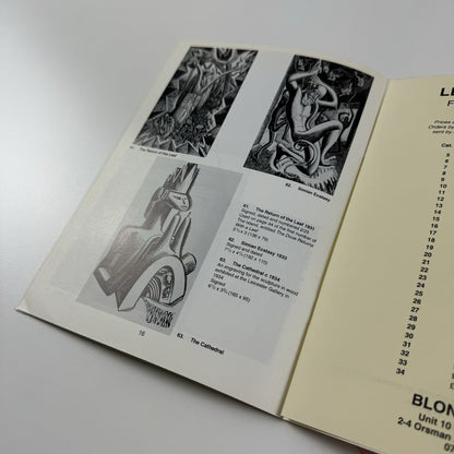 Leon Underwood. Wood engravings and linoprints | Blond Fine Art catalogue, 1992