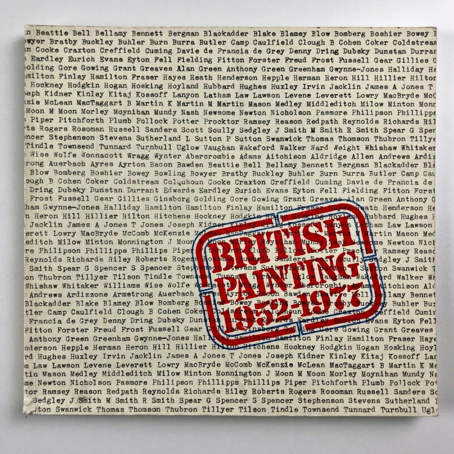British Painting 1952-1977 Royal Academy of Arts | catalogue design by Gordon House