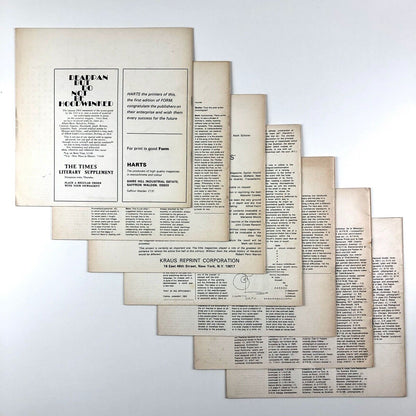 Form magazine – issues 1 to 7 | Philip Steadman Stephen Bann Sep 1966 - Mar 1968