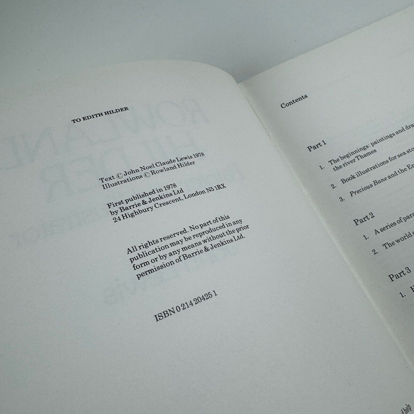 Rowland Hilder. Painter and Illustrator by John Lewis | Barrie & Jenkins, 1978