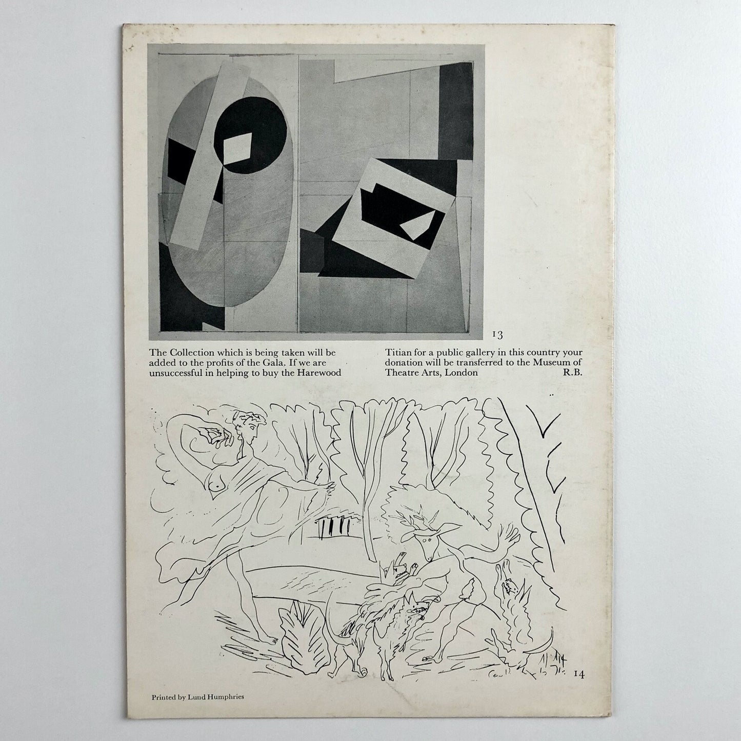 Variations on a Theme of Titian: The Death of Actaeon | Save the Titian Fund leaflet, 1971