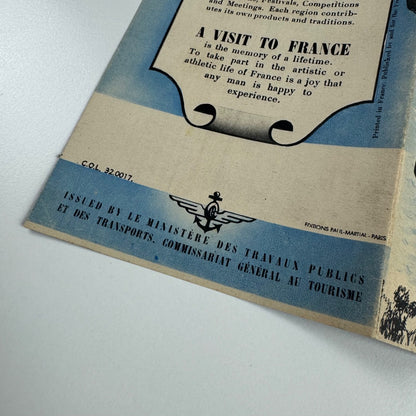 Ephemera x 2 leaflets Grand Hotel Thiers and general France travel mid 20C