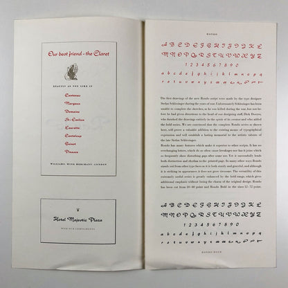 Type specimen – Rondo | Typefoundry Amsterdam | Design by Dick Dooyes, undated