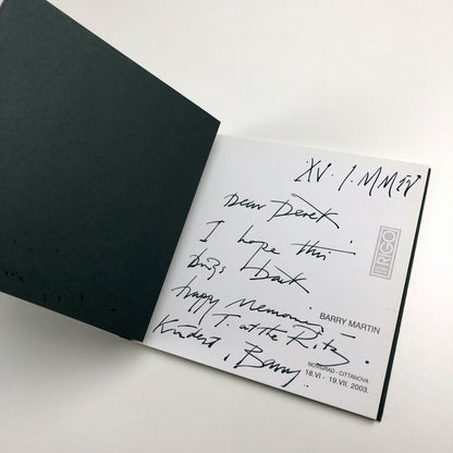 Barry Martin | Rigo Galleria Novigrad-Cittanova Croatia, 2003 exhibition catalogue