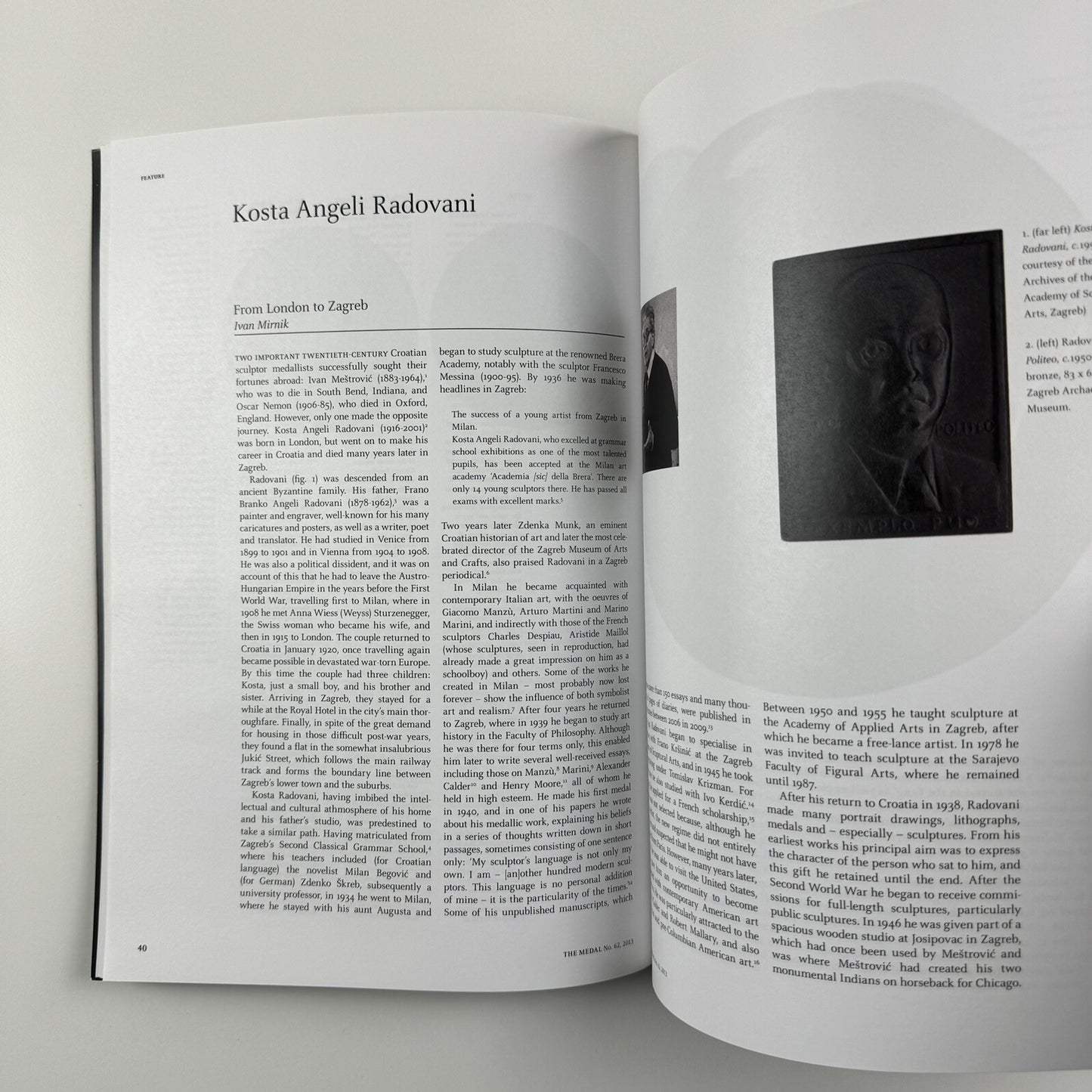 The Medal. British Art Medal Society BAMS journal. Issue No. 62, Spring 2013
