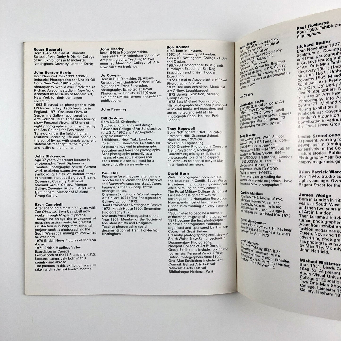 Photography at the Midland Group Gallery Nottingham, 1970 | Exhibition catalogue