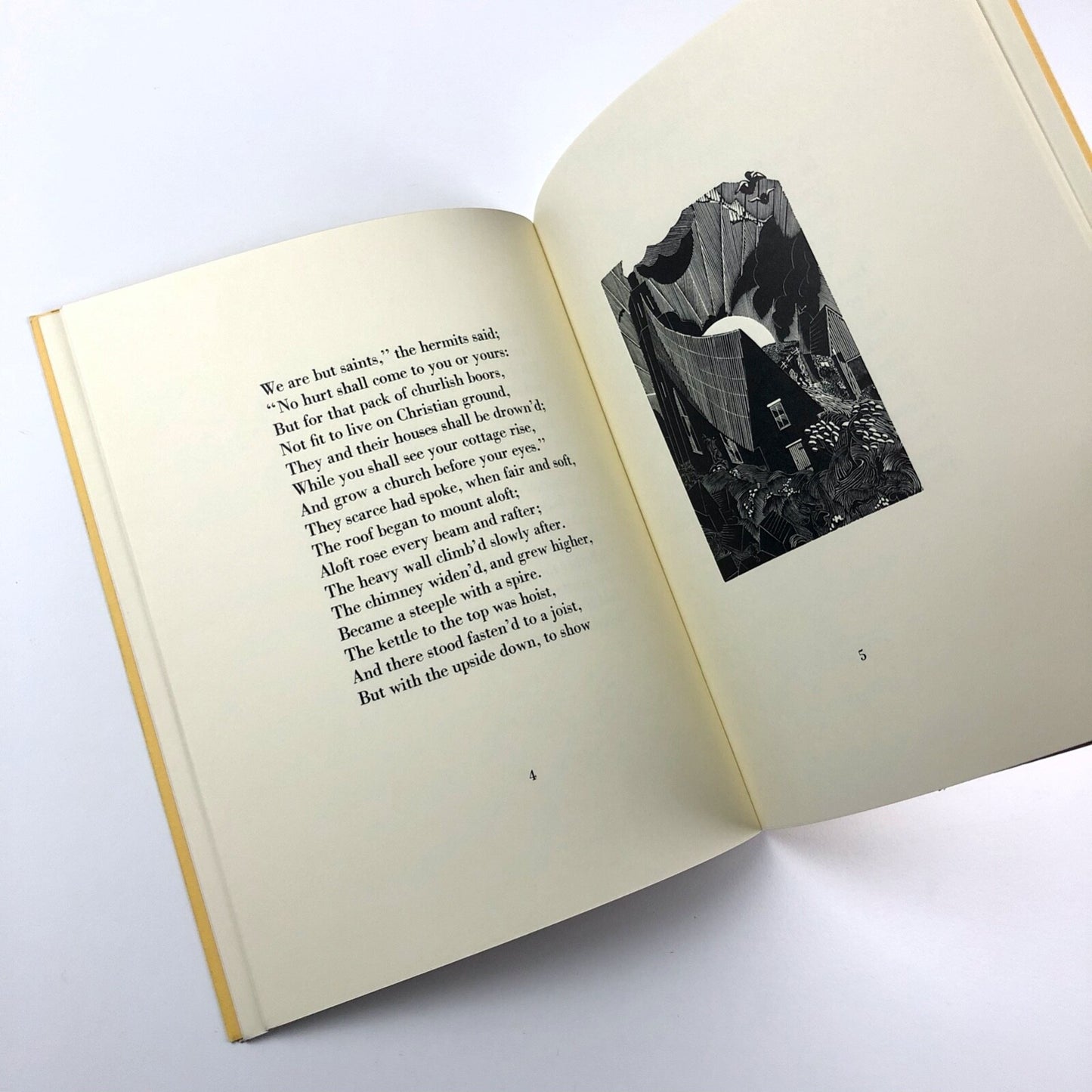 Baucis and Philemon by Jonathan Swift | Engravings and printed by Simon King, 1983