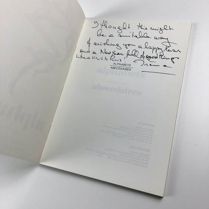 Alphabets Exposition organisée par Massin Musée Galerie de la Seita 1986/7 | Exhibition catalogue, 1987
