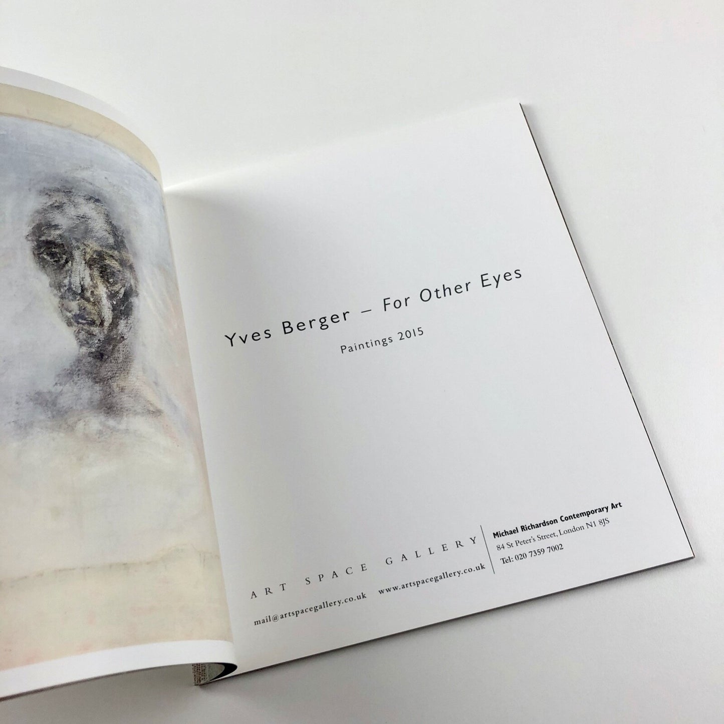 Yves Berger. For Other Eyes. Paintings 2015 | Art Space Gallery catalogue