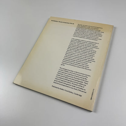 Ben Nicholson. The years of experiment 1919-39 by Jeremy Lewison | Kettle's Yard, 1984 catalogue