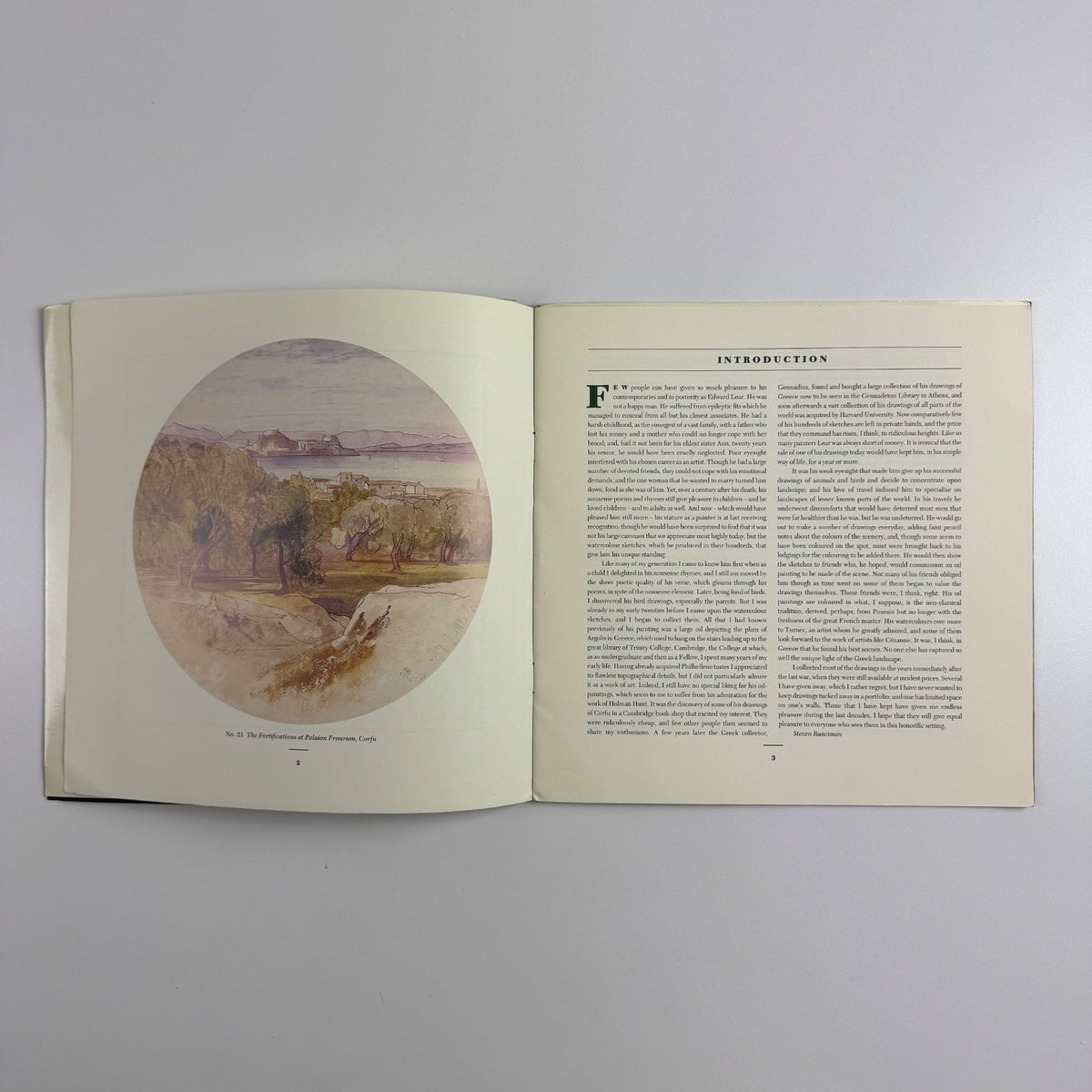 Watercolours by Edward Lear from the collection Hon Sir Steven Runciman National Galleries of Scotland, 1991