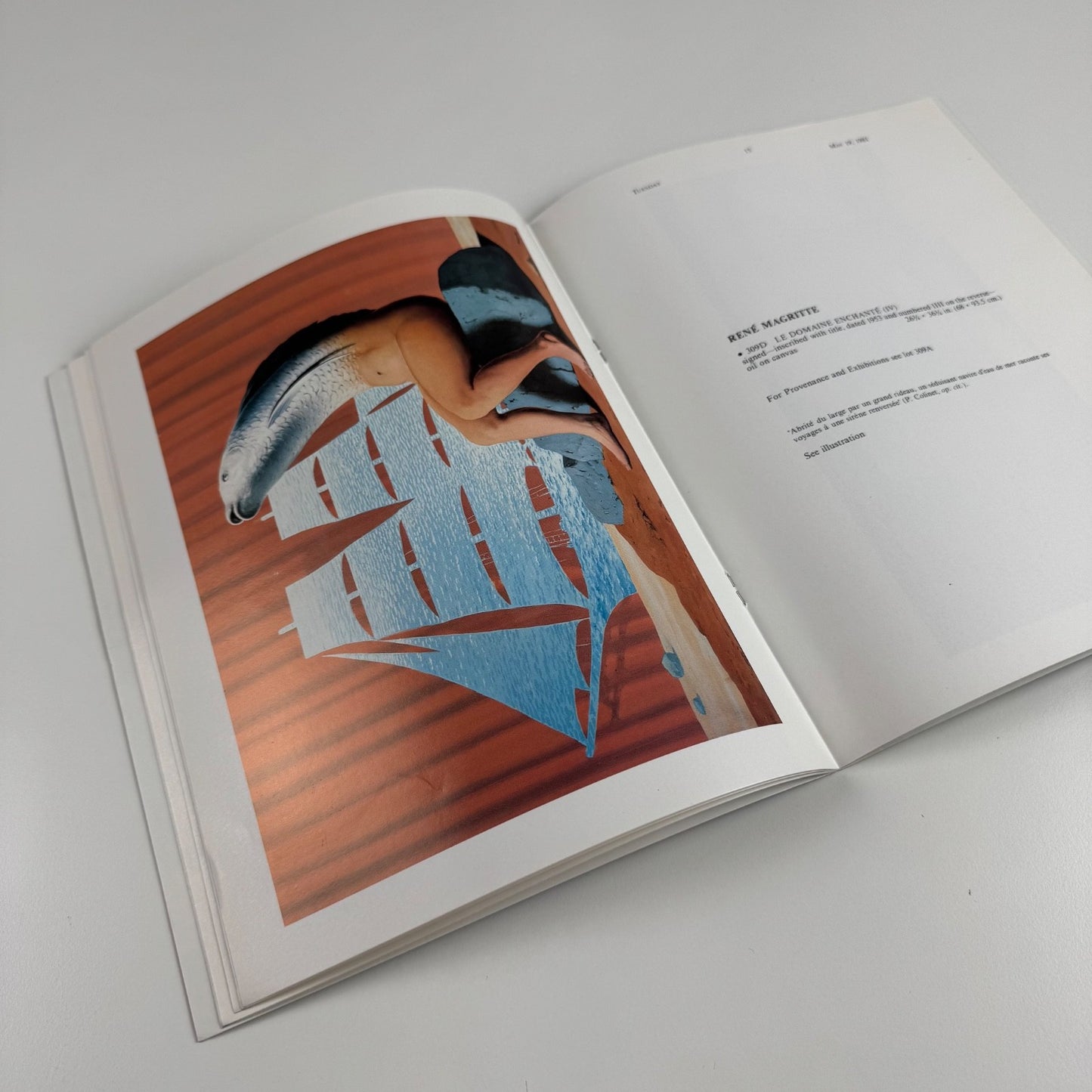Le Domaine Enchante Eight Paintings René Magritte Christie's New York 19 May 1981