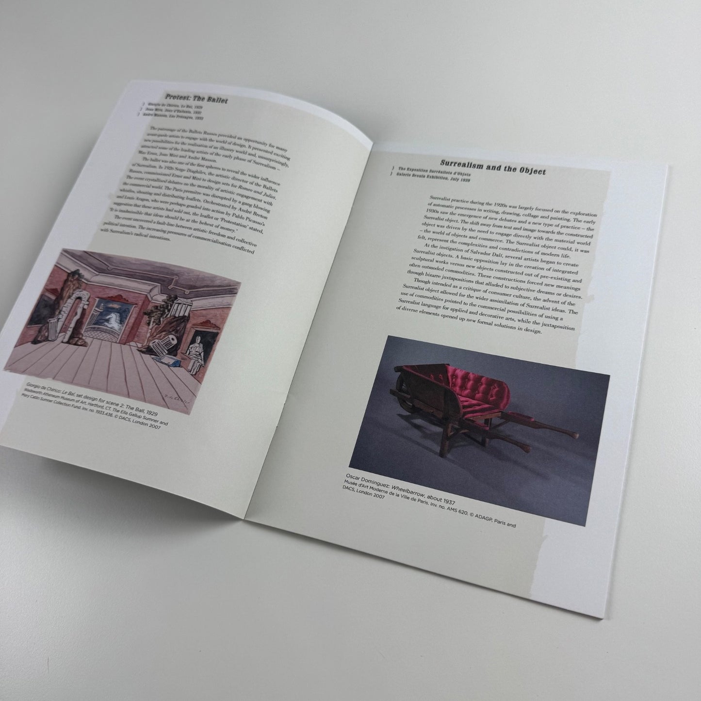 Gallery guide for Surreal Things: Surrealism and Design | V&A, 2007