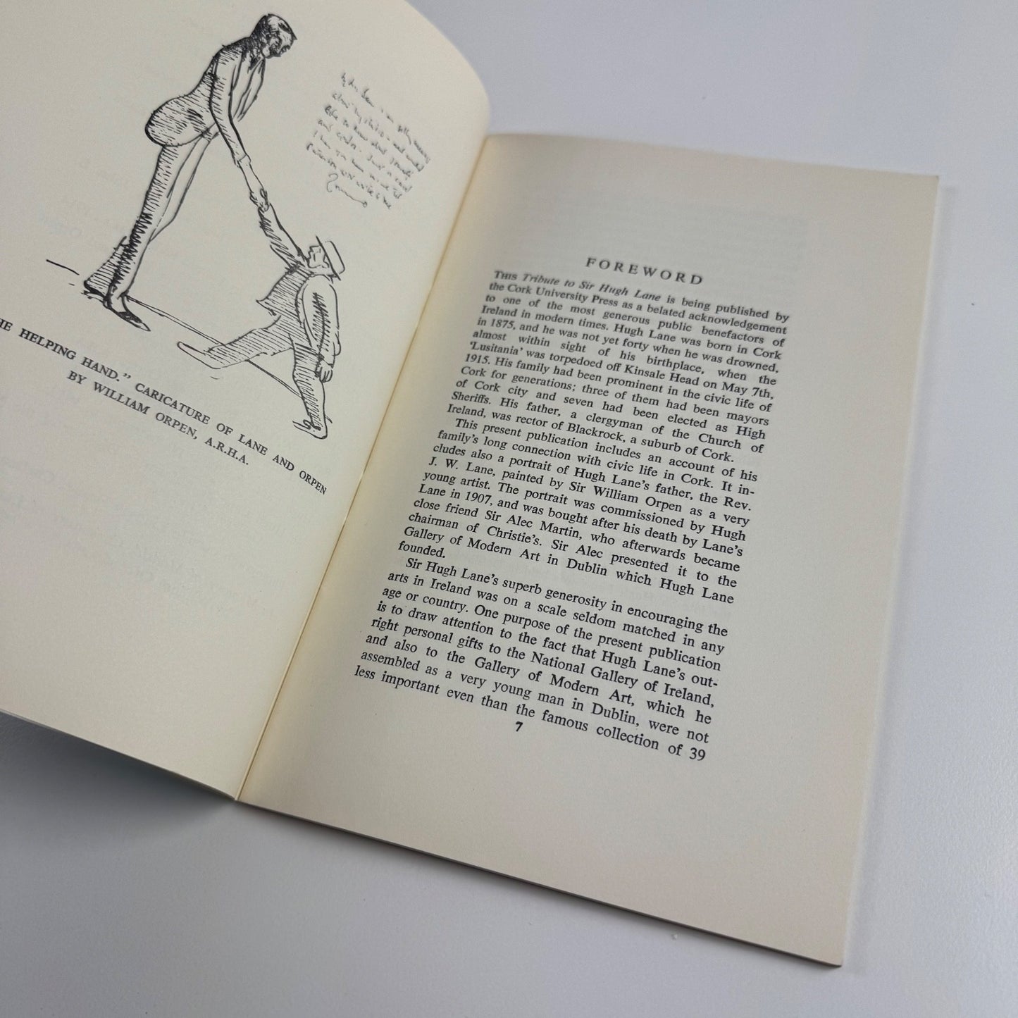 Tribute to Sir Hugh Lane | Cork University Press, 1961