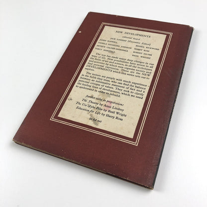 The Book Front New Developments by A. Calder-Marshall | The Bodley Head, 1947