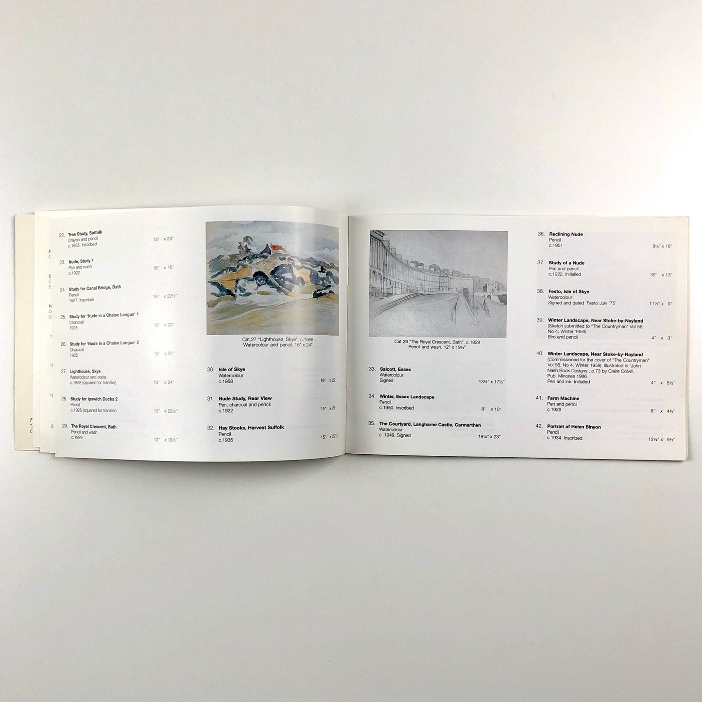 John Nash Studio Show | New Grafton Gallery catalogue, November 1999