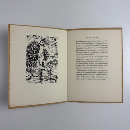 John Clare 1793-1864 illustrated by Rigby Graham | Orpheus Press 1959 limited edition