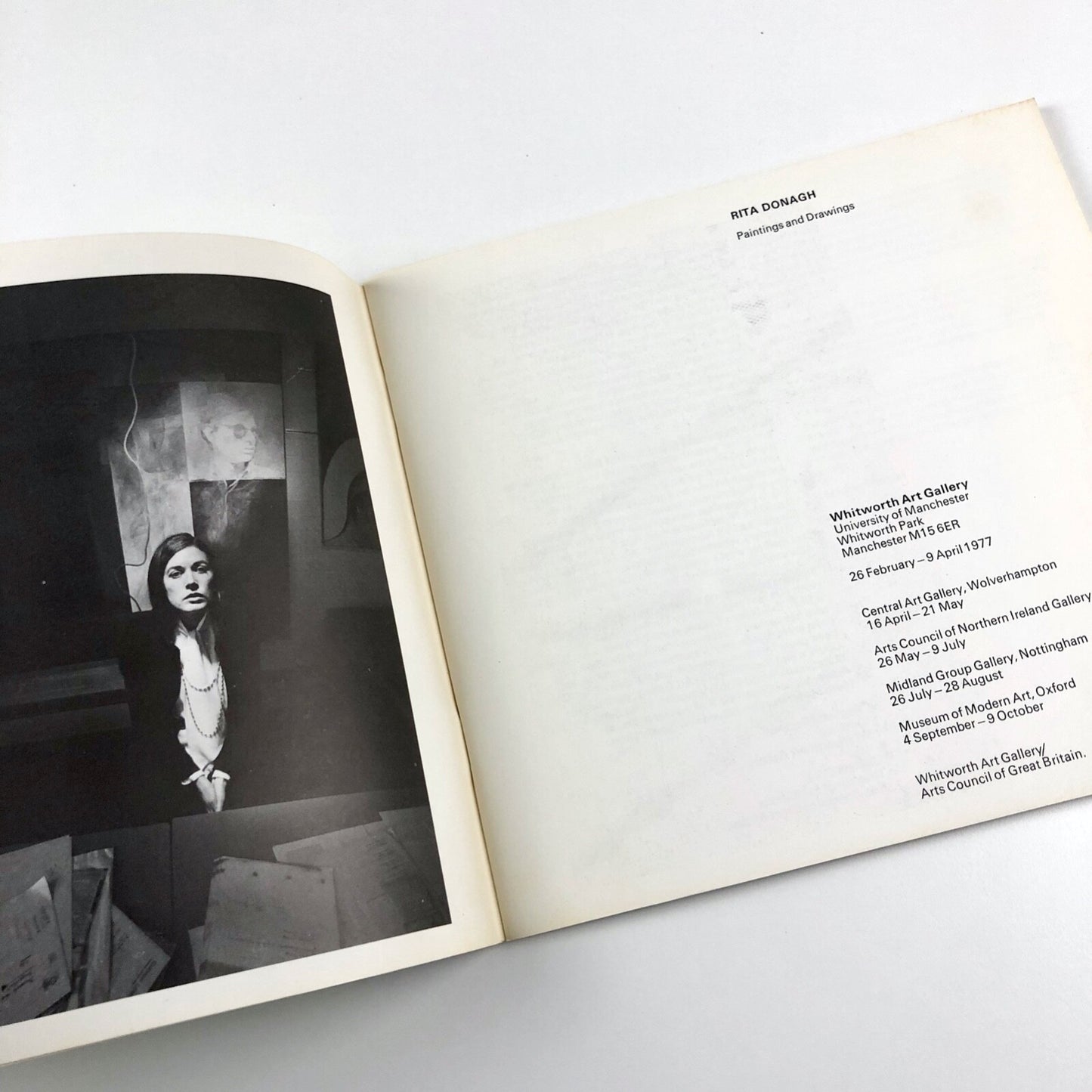 Rita Donagh – Paintings and Drawings | Whitworth Art Gallery catalogue, 1977
