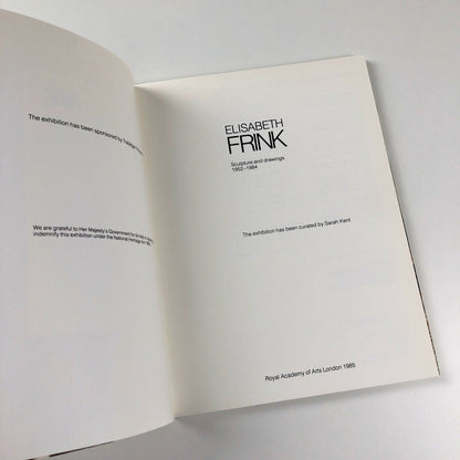 Elisabeth Frink – Sculpture and Drawings 1952-1984 | Royal Academy, 1985 | Inc. private view