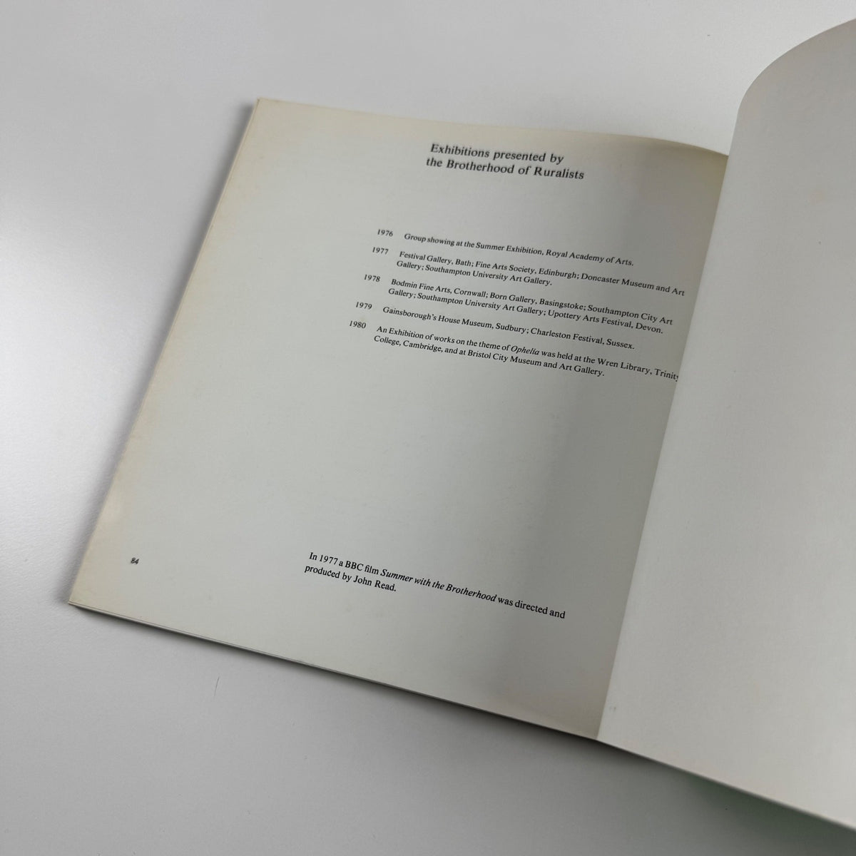 The Brotherhood of Ruralists by Nicholas Usherwood | Arnolfini Gallery 1980