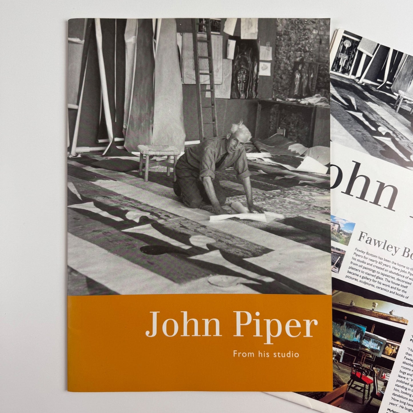 John Piper from his studio | Berkeley Square Gallery, 1994 + poster