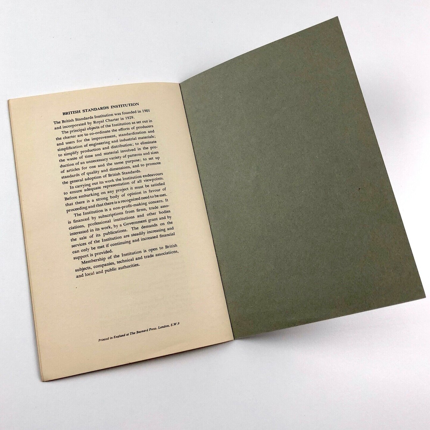 Typeface Nomenclature – British Standards Institution booklet | BS 2961 : 1958