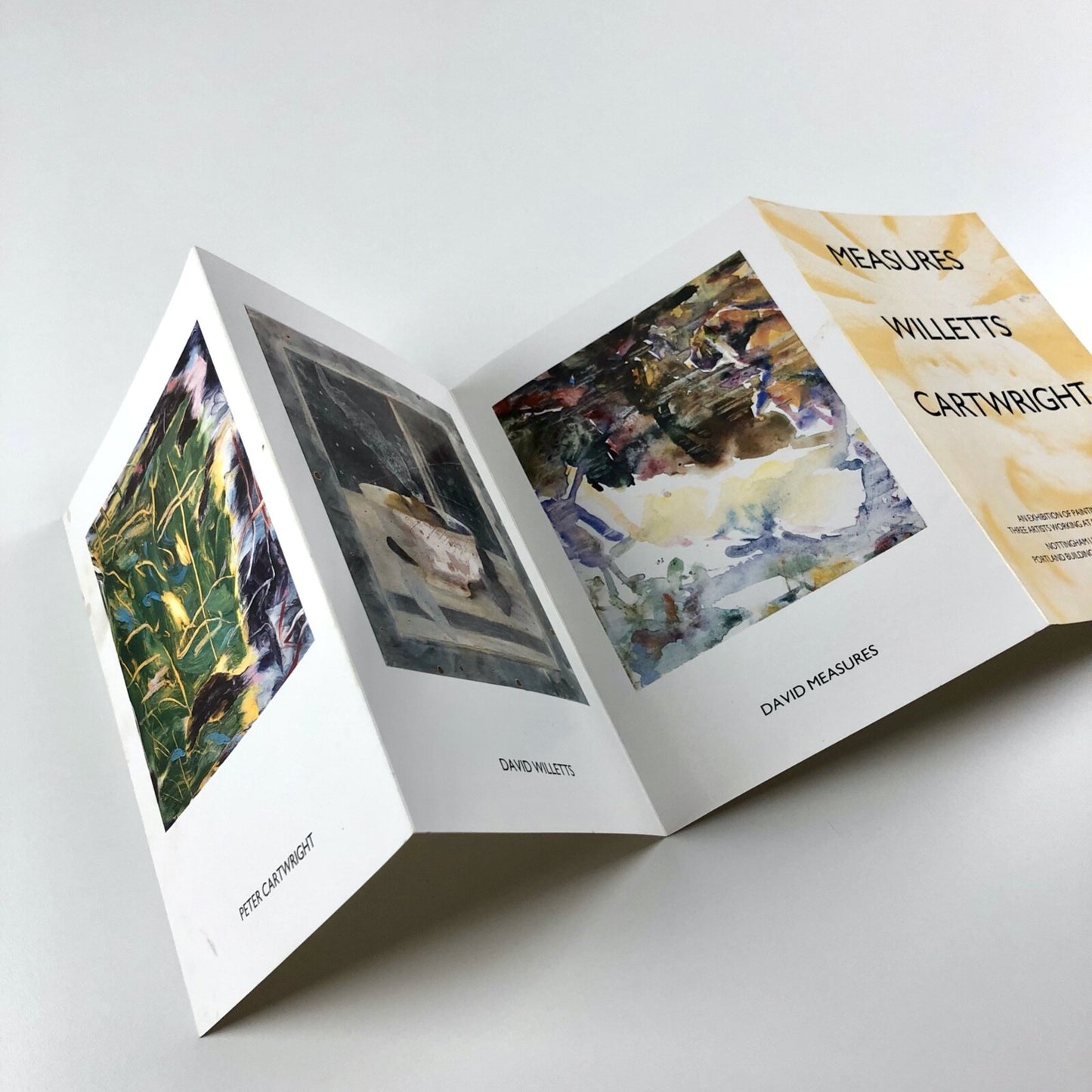 David Willetts, Peter Cartwright, David Measures – an exhibition of paintings & drawings | Nottingham Polytechnic, undated