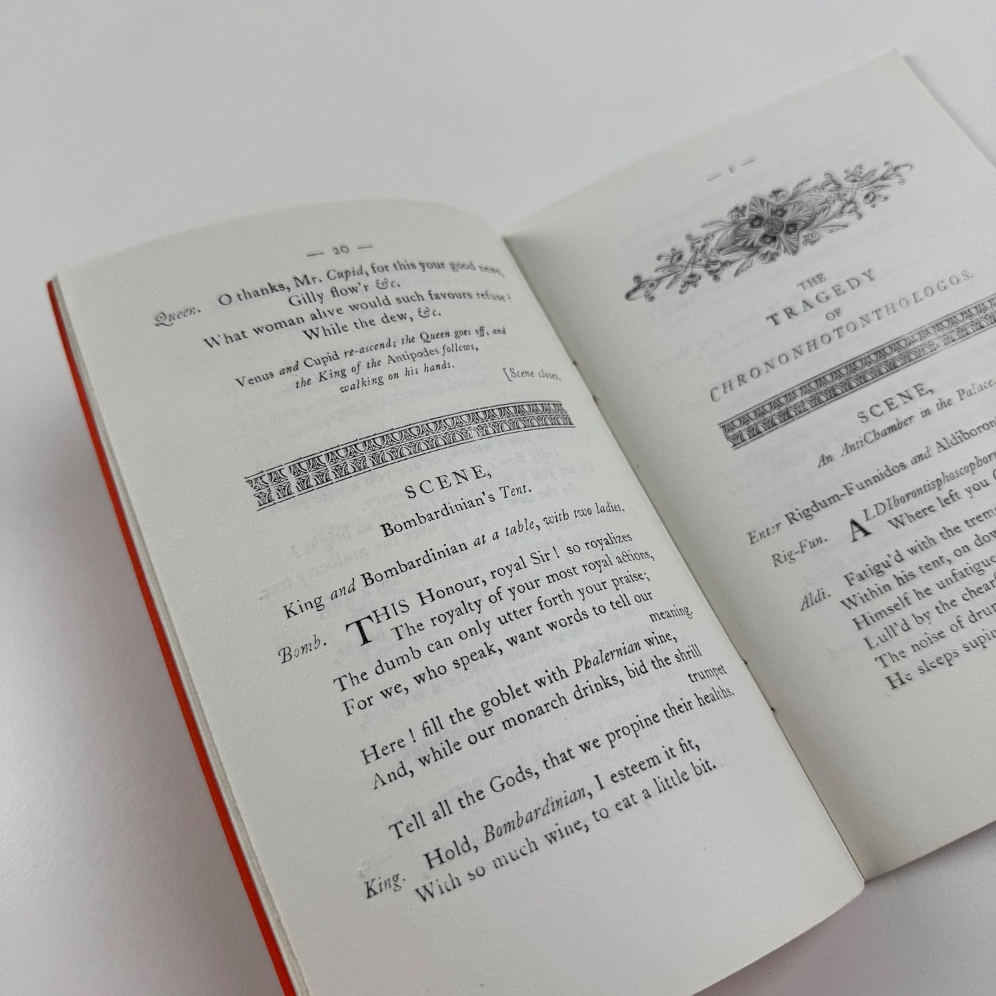 Chrononhotonthologos by Henry Carey 17th edn The Triton Press Penzance 1982