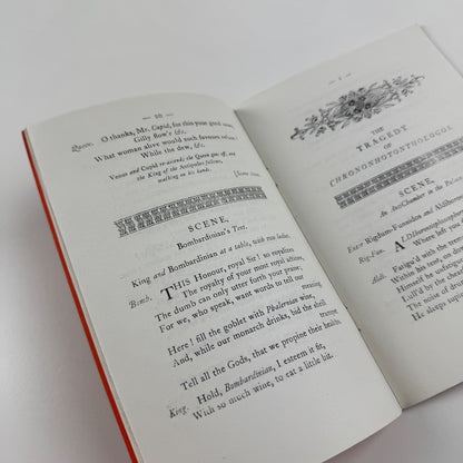 Chrononhotonthologos by Henry Carey 17th edn The Triton Press Penzance 1982
