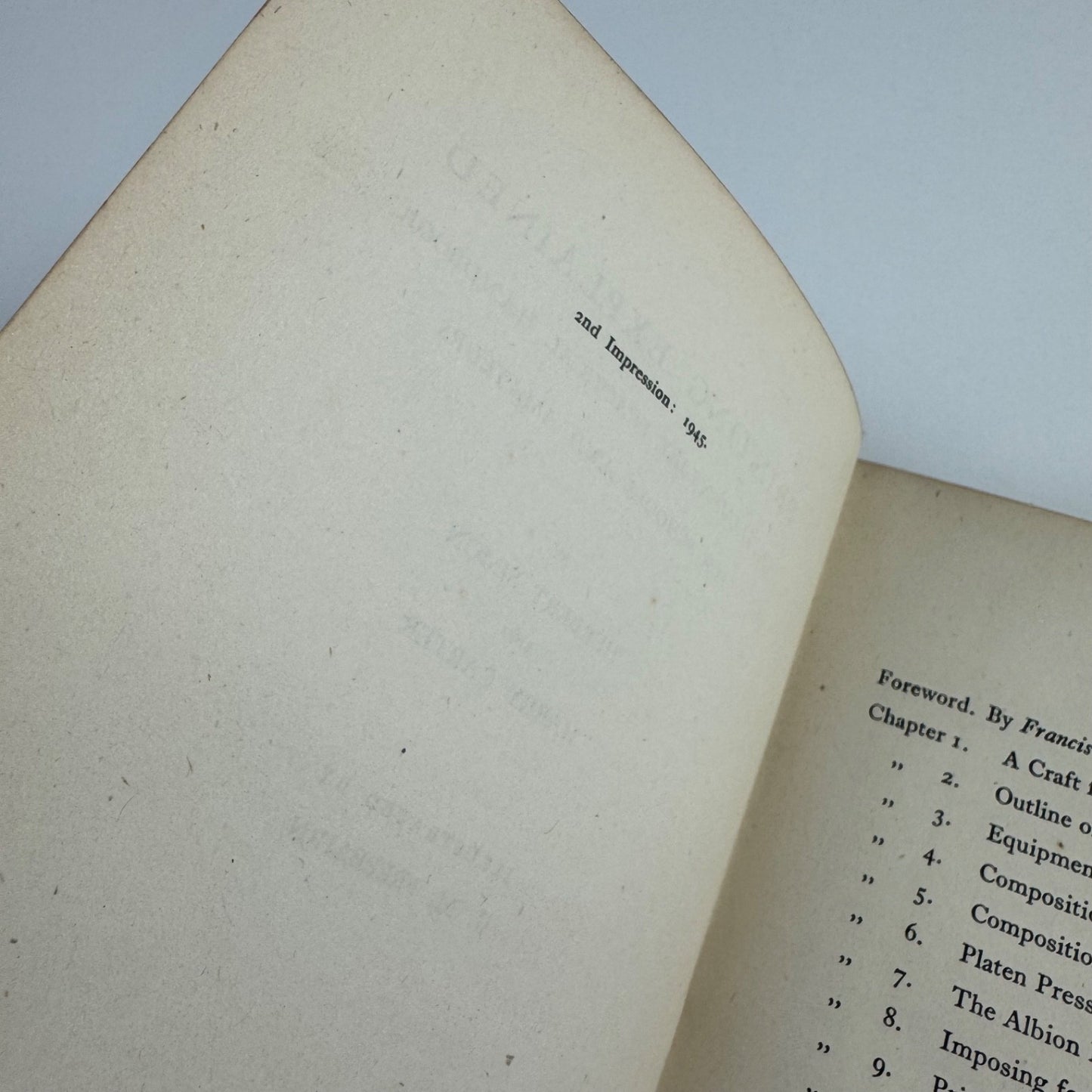 Printing Explained by Herbert Simon Harry Carter, Dryad Press, 1945 2nd impression