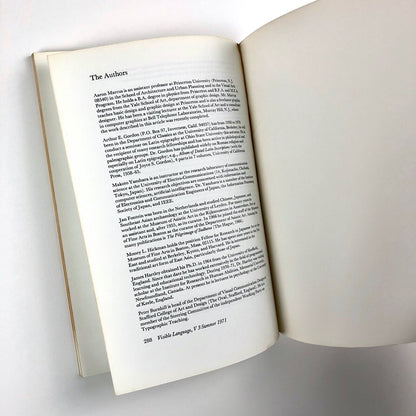 Visible Language journal | Vol V Number 3, Summer 1971