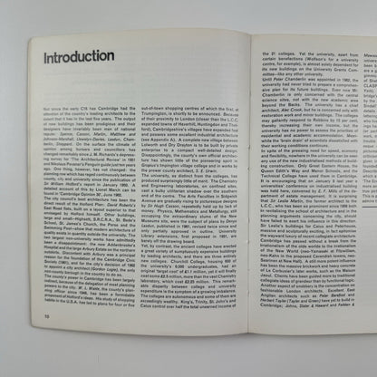 Cambridge New Architecture. A guide to modern buildings |Nikolaus Pevsner, 1965