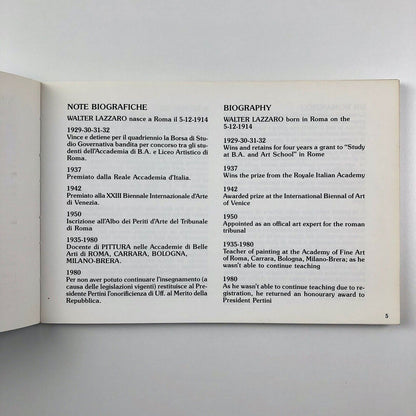 Walter Lazzaro's World – original silkscreens | Il Castello Milan, 1988