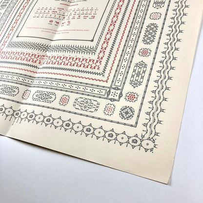 The Fleuron: Monotype Ornament Broadsheet No. 2 | Folded type specimen poster